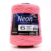 Barbante Neon Fial n° 6 500g Rosa neon