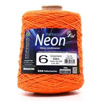 Barbante Neon Fial n° 6 500g Laranja neon