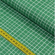 Tecido Estampado para Patchwork - Geométricos By Mariana Curti : Mini Grid Verde (0,50x1,40)