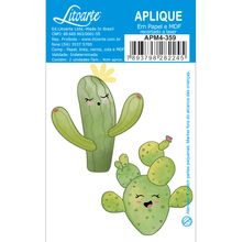 Aplique de MDF e Papel - Cactos - APM4-359