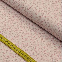 Tecido Estampado para Patchwork - Leveza : Folhagem Rose (0,50x1,40)