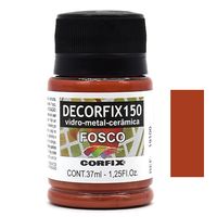 Tinta Decorfix 150 Fosca 37ml - Metal, Vidro e Cerâmica 443 castanho damasco