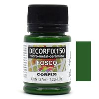 Tinta Decorfix 150 Fosca 37ml - Metal, Vidro e Cerâmica 334 verde folha