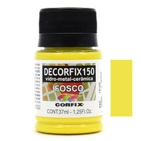 Tinta Decorfix 150 Fosca 37ml - Metal, Vidro e Cerâmica 302 amarelo limão