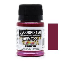 Tinta Decorfix 150 Metálico 37ml - Metal, Vidro e Cerâmica 486 burgundy