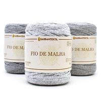 Fio de Malha Barbantextil - 140 Metros Tons de cinza