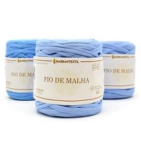 Fio de Malha Barbantextil - 140 Metros Tons de azul bebê