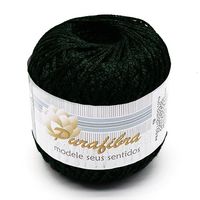 Linha Purafibra TB 100g - 2 002 preto/verde escuro