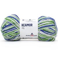 Fio Keamor 40g - Pingouin 6317 verde/azul/branco
