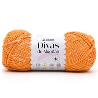 Fio Cisne Divas de Algodão 100g 00101 laranja