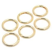 Argola Articulada Círculo 19mm - 6 Unidades Dourado