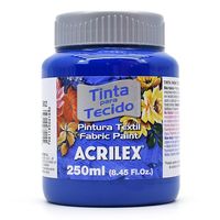 Tinta para Tecido Acrilex Fosca 250ml 502 - azul cobalto