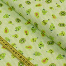 Tecido Estampado Para Patchwork - Frutinhas Verdes (0,50X1,40)