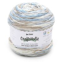 Fio Cisne CraftsHolic 140g - Efeito Batik 01210 - mescla bege e azul