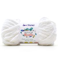 Fio Cisne Seducir Chenille 50g Branco