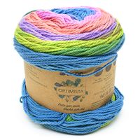 Fio Cisne Optimista 100g - 100% Algodão 00680 mescla arco-iris