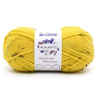 Fio Cisne Acalanto 100g - Acrílico, Lã e Viscose 01032 amarelo