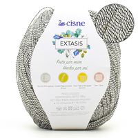 Fio Cisne Extasis 100g 00170 branco/preto