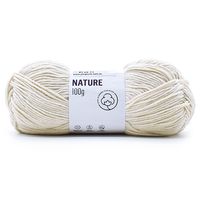 Fio Nature Pingouin 100g - 100% Algodão 001 natural