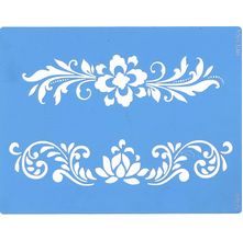 Stencil Arte Fácil 18 x 23 cm - ST-876 Arabesco Flores