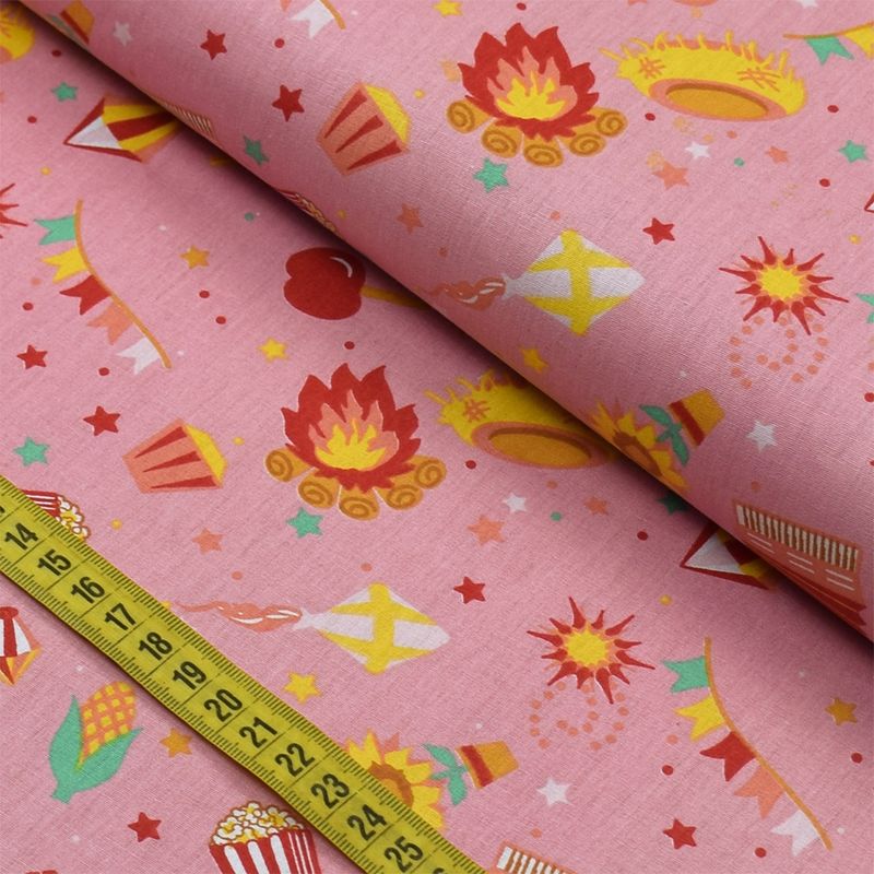 Tecido Estampado para Patchwork - Xadrez Pink (0,50x1,40) - Bazar Horizonte