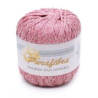 Linha Purafibra TB 100g - 3 030 rosa claro/branco