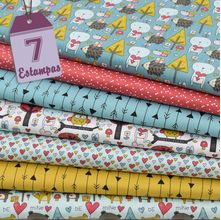 Kit de Tecido Cute Forest 3 (50X150) 7 Estampas