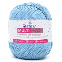 Barbante Cisne MultiArte nº 6 400g - Saldão 1039 azul candy