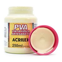 Tinta PVA Fosca para Artesanato 250ml - Acrilex 834 - palha