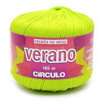 Linha Verano Círculo 50g - Com Elasticidade 5583 verde neon
