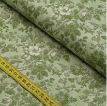 Tecido Estampado para Patchwork - Secret Garden : Millyta Vergara Rosas Provençal Fundo Verde (0,50x1,40)
