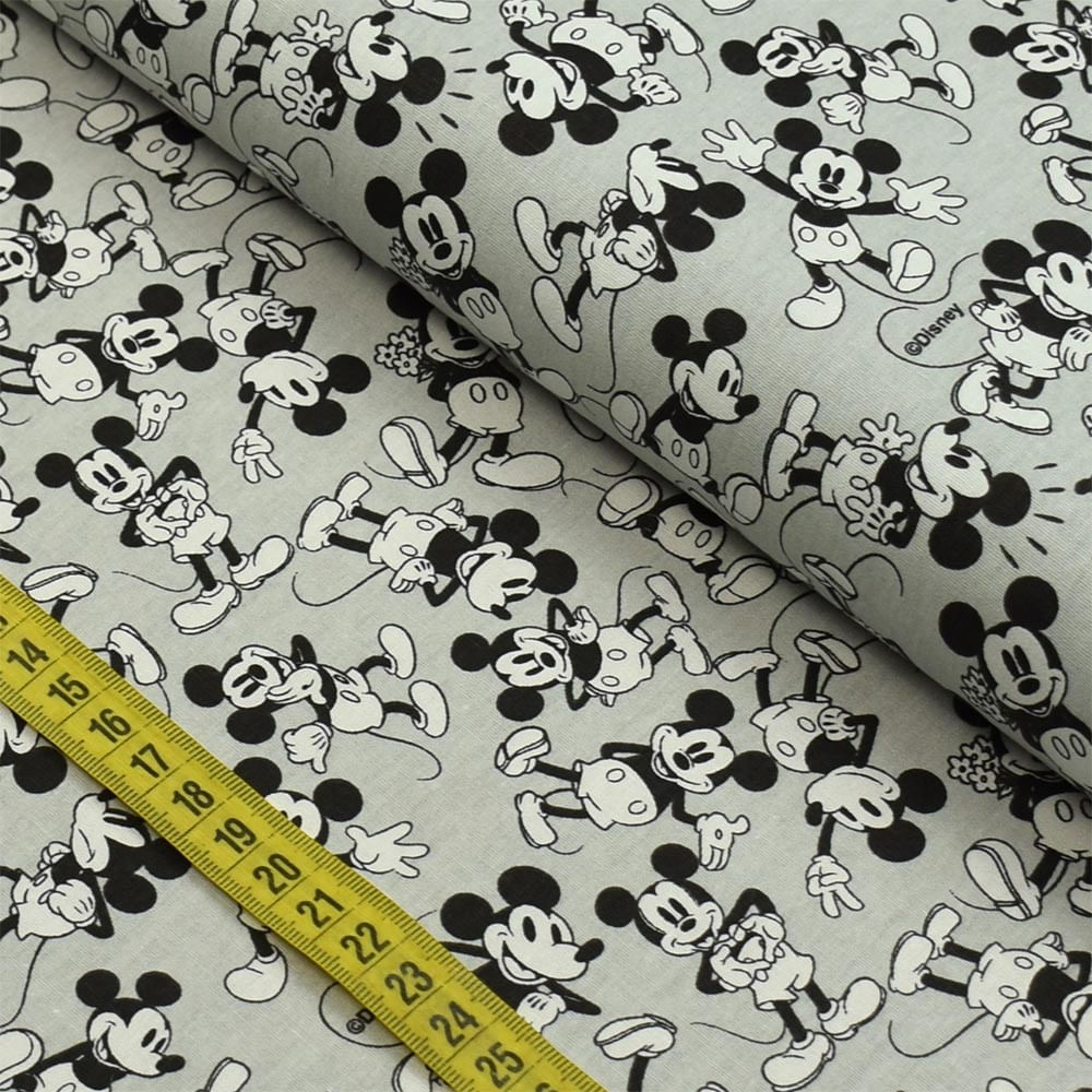 Tecido Estampado para Patchwork Disney Mickey Vintage (0,50x1