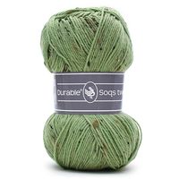 Fio Durable Soqs Tweed 50g - Lã para Meia 0424 verde saxão