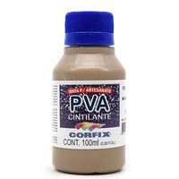 Tinta PVA Cintilante para Artesanato 100ml - Corfix 416 mushrrom