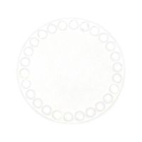 Base Acrílica Redonda para Crochê - 3mm 10cm