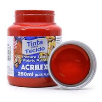 Tinta para Tecido Acrilex Fosca 250ml 583 - vermelho tomate