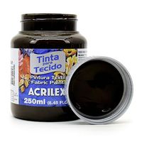 Tinta para Tecido Acrilex Fosca 250ml 520 - preto