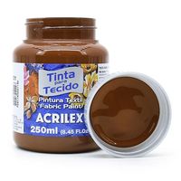 Tinta para Tecido Acrilex Fosca 250ml 531 - marrom