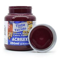 Tinta para Tecido Acrilex Fosca 250ml 565 - vinho