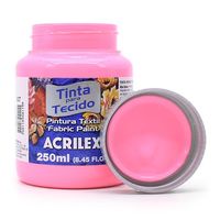 Tinta para Tecido Acrilex Fosca 250ml 567 - rosa chá