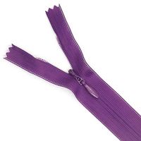 Zíper de Nylon Invisível - 15 cm 478 roxo cítrico