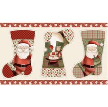 Tecido Estampado para Patchwork - Natal Encantado : Botas Natal (0,80x1,40)