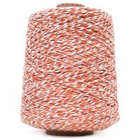 Barbante EuroRoma Fantasia nº06 600g 5024 branco e laranja