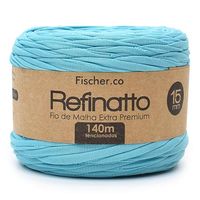 Fio de Malha Fischer Refinatto Cores Especiais 15mm - 140 Metros 1083 turquesa especial