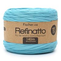 Fio de Malha Fischer Refinatto Cores Especiais 15mm - 140 Metros 1083 turquesa especial