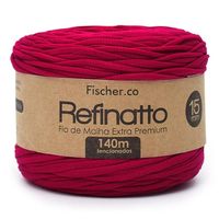 Fio de Malha Fischer Refinatto Cores Especiais 15mm - 140 Metros 1087 magenta especial