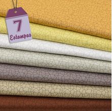 Kit de Tecido Craquelê Amarelo (30X70) 7 Estampas