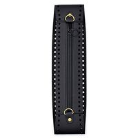 Fecho de Couro Sintético com Zíper para Bolsas - 20cm 10 - preto