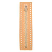 Fecho de Couro Sintético com Zíper para Bolsas - 23,5cm 20 bege