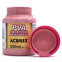 Tinta PVA Fosca para Artesanato 250ml - Acrilex 828 - rosa antigo